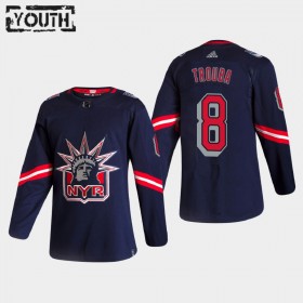 New York Rangers Hockeydrakt Jacob Trouba 8 2020-2021 Reverse Retro Authentic - Barn